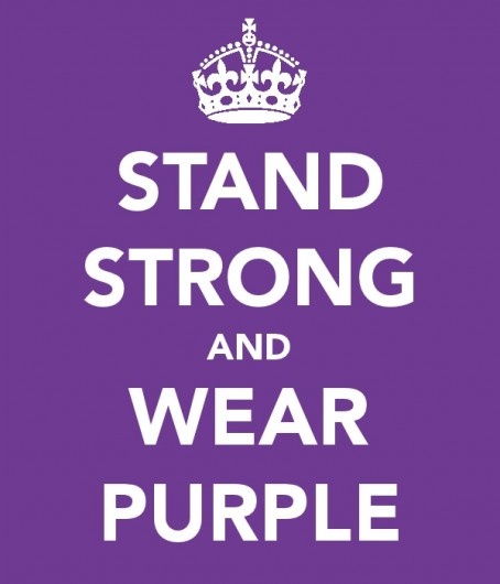 Stand Strong And Wear Purple Its Purple Day