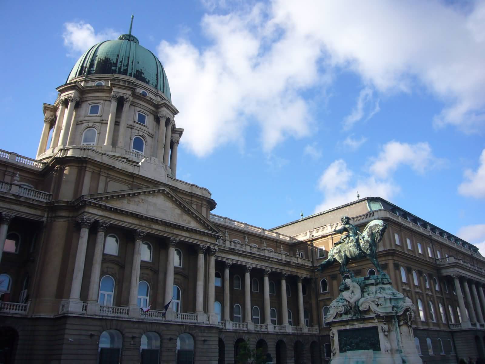 Statue Of Prince Eugene Of Savoy And Buda Castle Facade
