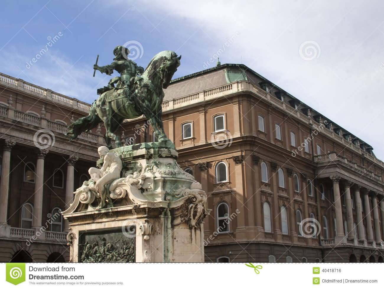 Statue Of Prince Eugene Of Savoy In The Courtyard Of Buda Castle