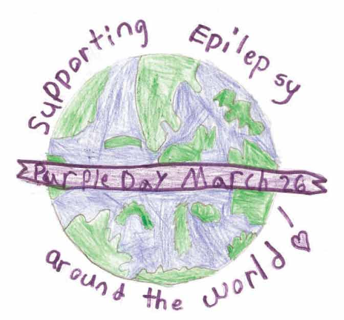 Supporting Epilepsy Around The World Purple Day March 26 Hand Made Poster