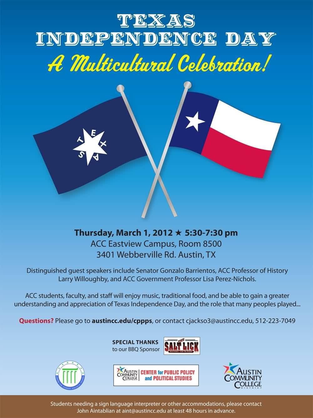 Texas Independence Day A Multicultural Celebration Poster
