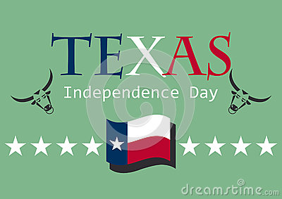 Texas Independence Day Illustration