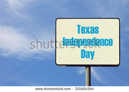 Texas Independence Day Signboard Clipart
