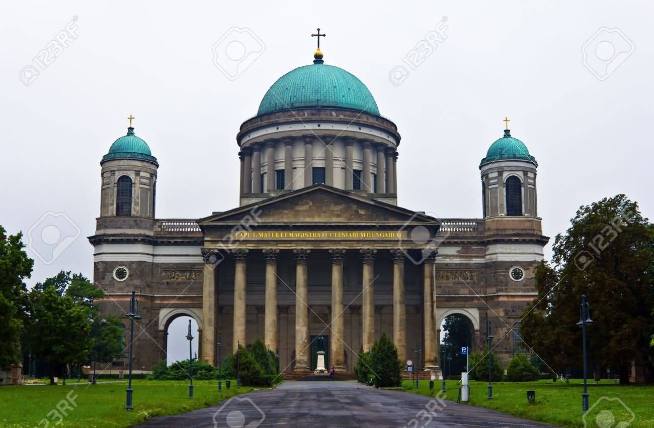 The Esztergom Basilica In Hungary