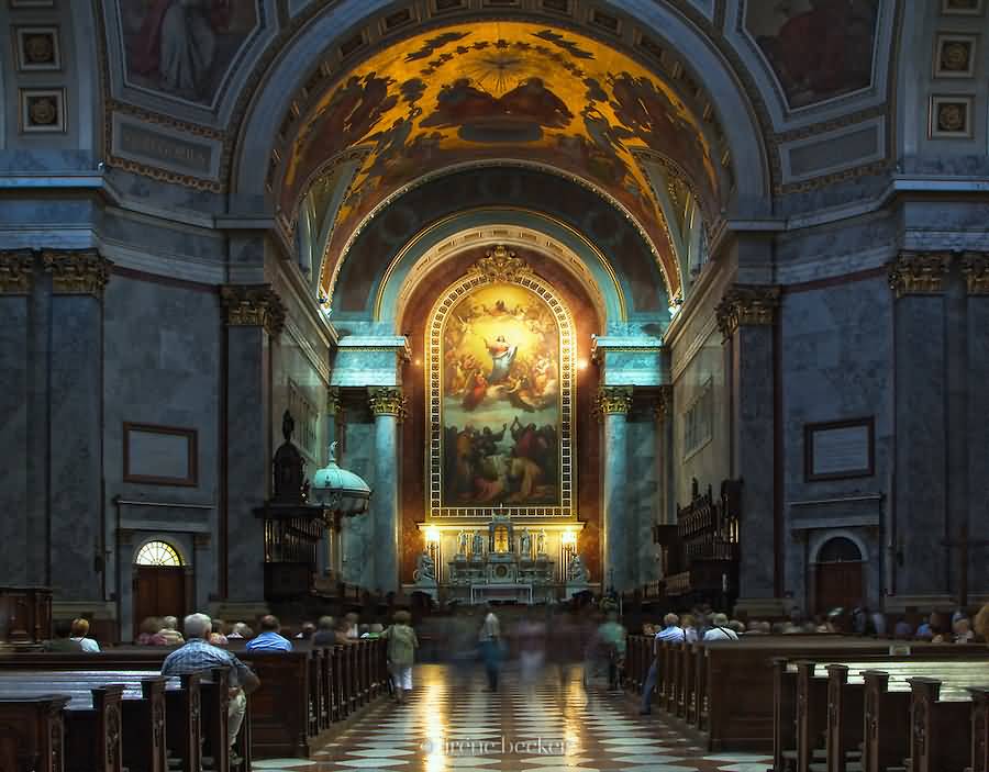 The Esztergom Basilica Interior View Image