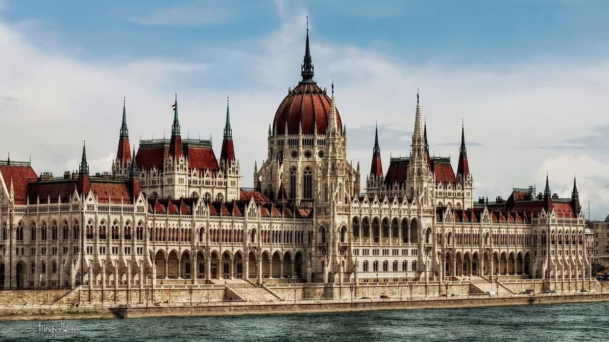 The Hungarian Parliament Building In Budapest