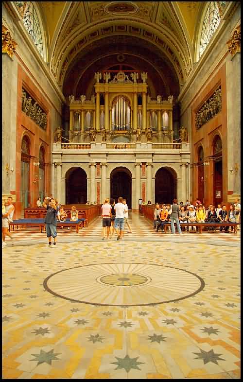 The Interior Of The Esztergom Basilica In Hungary