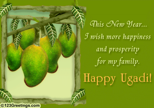 This New Year I Wish More Happiness And Prosperity For My Family Happy Ugadi