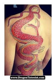 Traditional Dragon Wrap Around Tattoo On Full Back