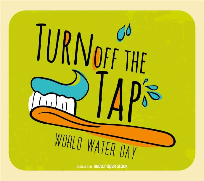 Turn Off The Tap World Water Day Illustration