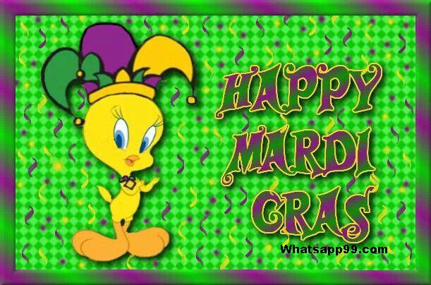Tweety Wishing You Happy Mardi Gras 2017