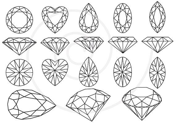 Unique Diamond Tattoos Designs Ideas