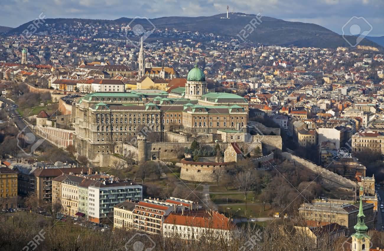 View Of Buda Castle District In Budapest, Hungary