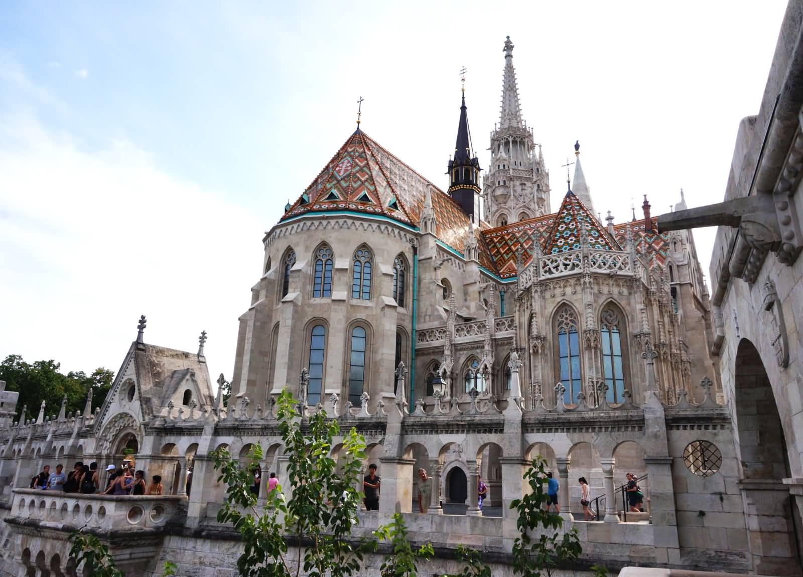 View Of Fisherman's Bastion In Budapest