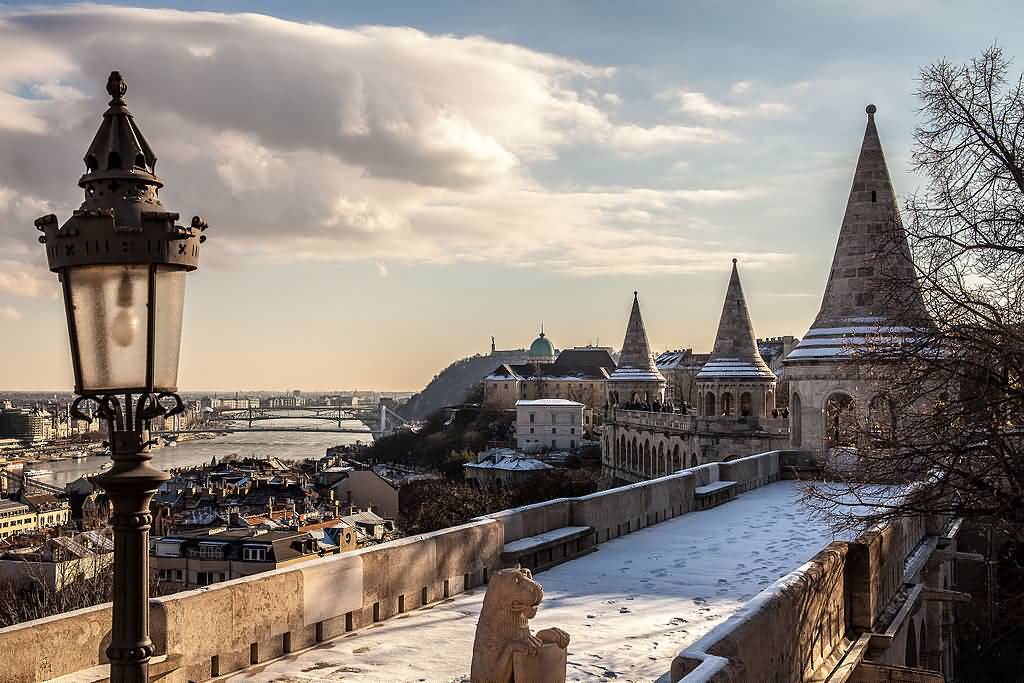 Views From Fisherman's Bastion Toward South During Winter
