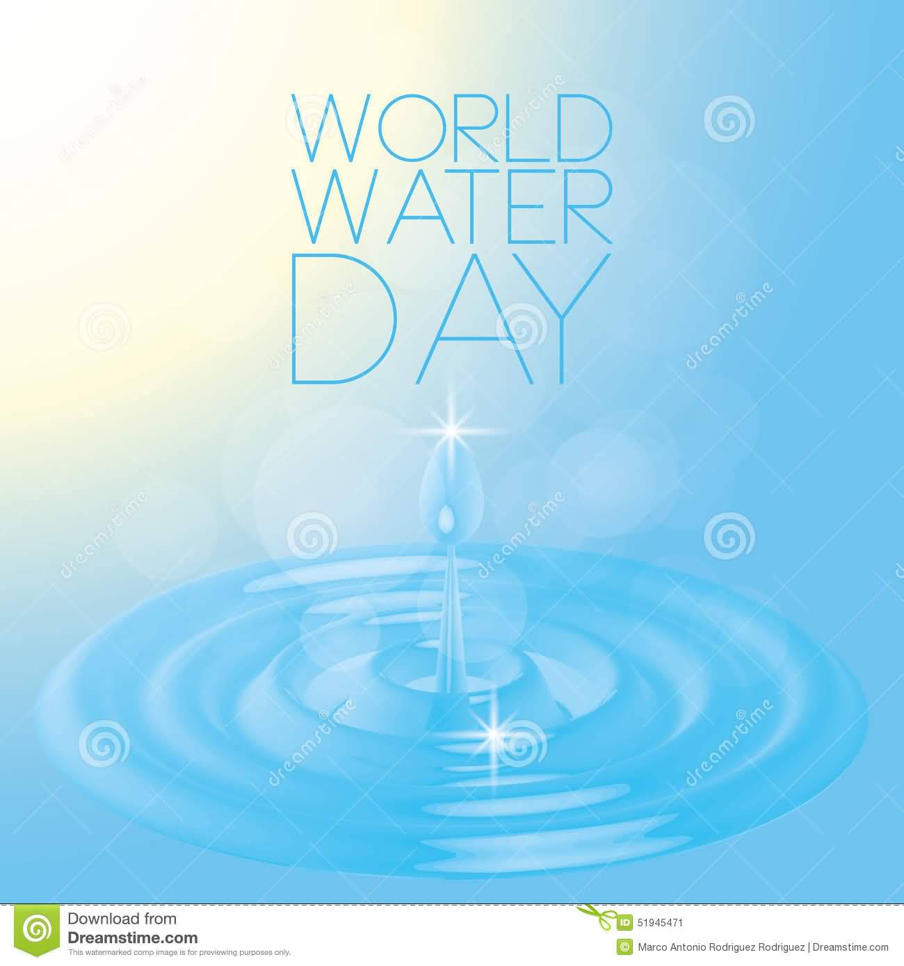 World Water Day Beautiful Illustration
