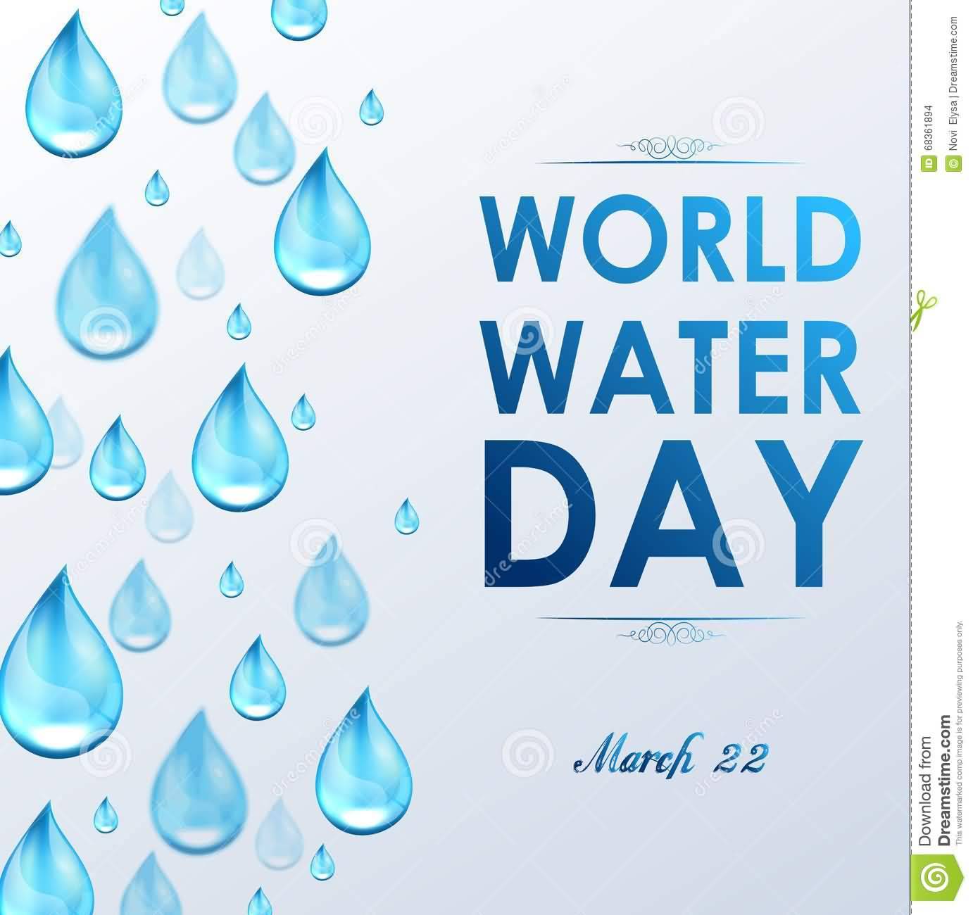 World Water Day March 22 Illustration