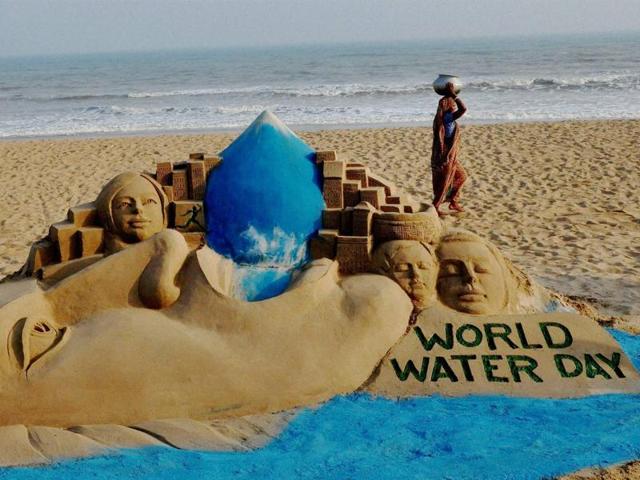 World Water Day Sand Art