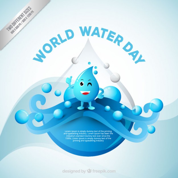 World Water Day Smiley Water Drop
