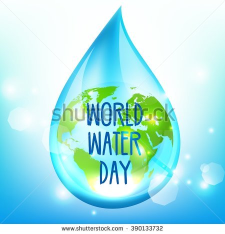 World Water Day Water Droplet Illustration
