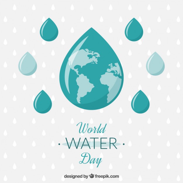 World Water Day Water Drops Illustration