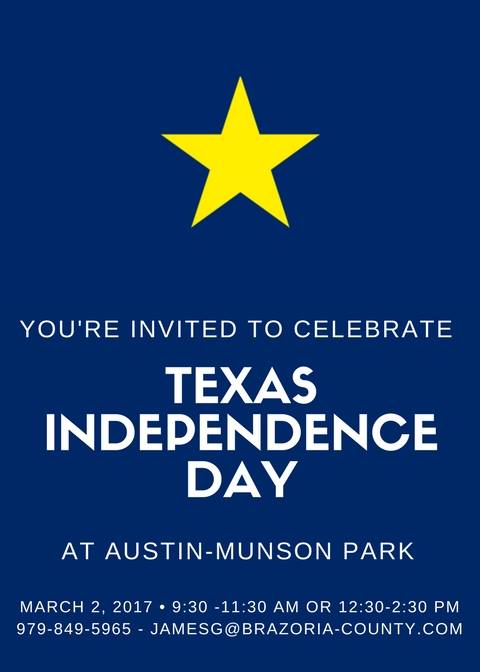 You’re Invited To Celebrate Texas Independence Day Poster