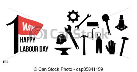 1 May Happy Labour Day Tools