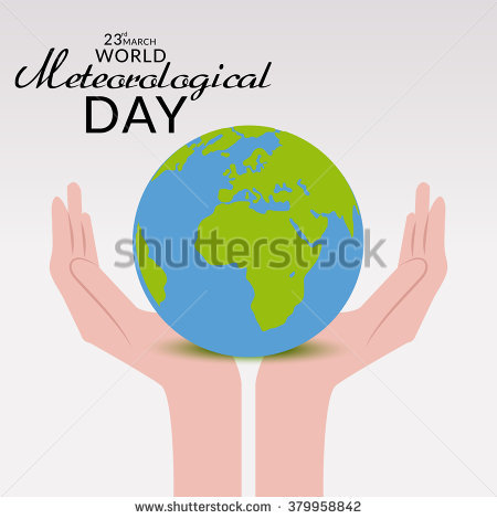 23rd March World Meteorological Day Earth Globe In Hands