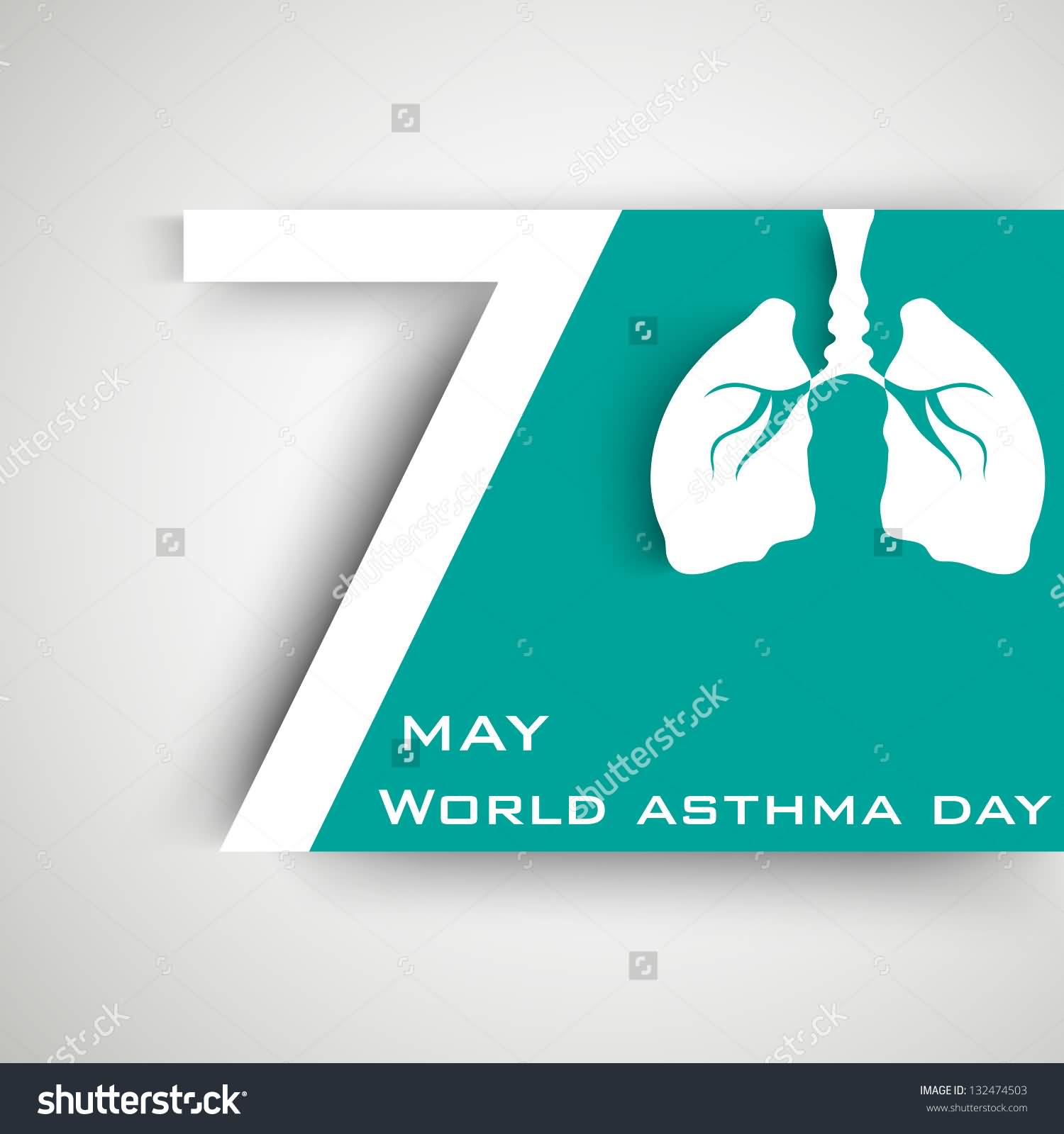 7 May World Asthma Day Illustration