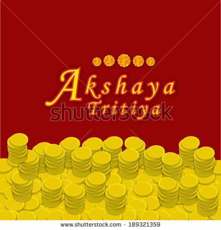 Akshaya Tritiya Golden Coins Card