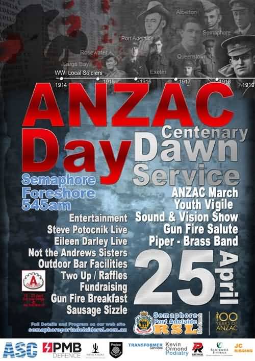 Anzac Day Centenary Dawn Service