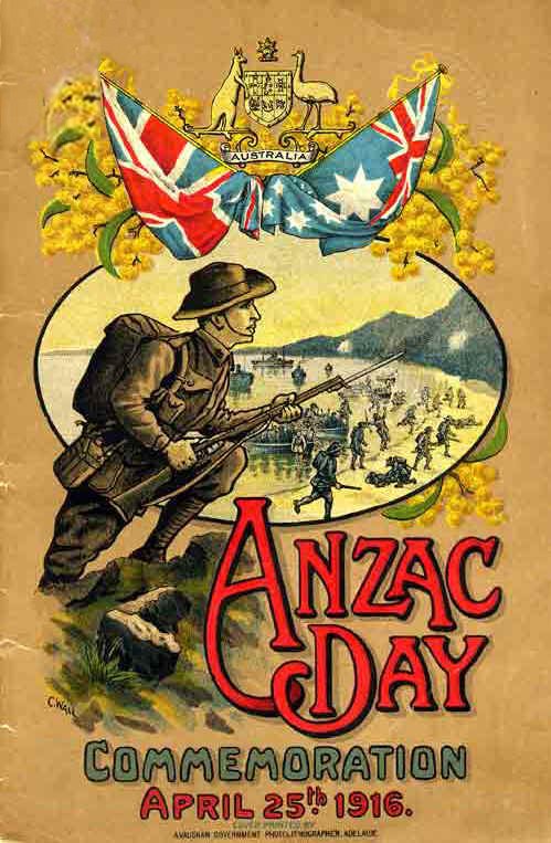 Anzac Day Commemoration April 25th 1916 Greeting Card