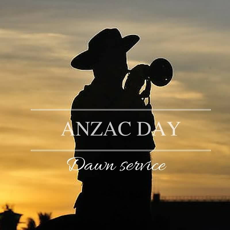 Anzac Day Dawn Service Silhouette Service Man