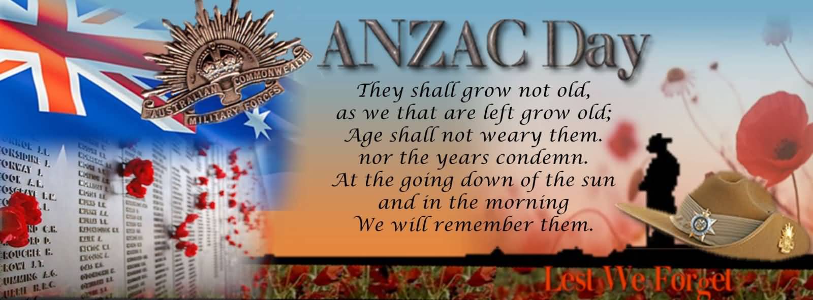 Anzac Day Lest We Forget Card