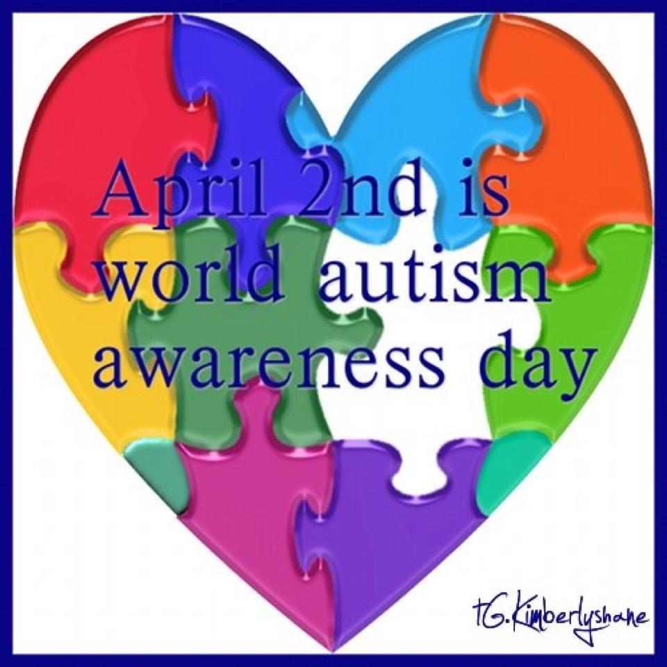 April 2nd Is Autism Awareness Day Puzzle Heart