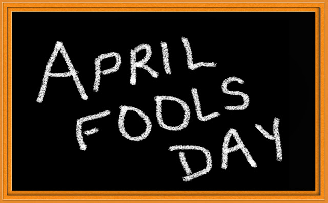 April Fools Day Black Board