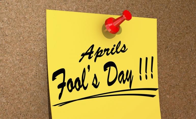 April Fools Day Stickey Note
