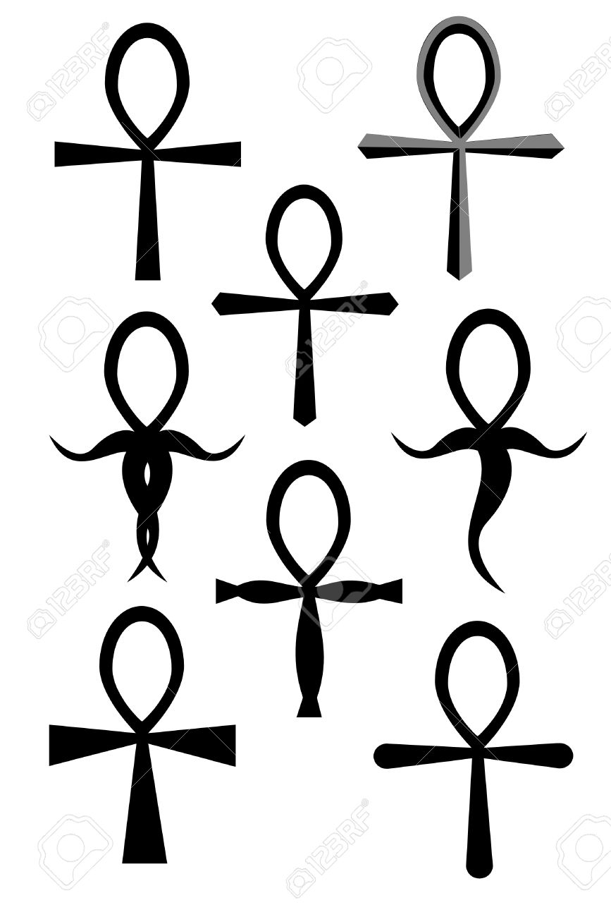 Tribal ankh tattoo collection