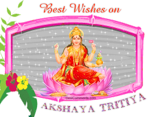 Best Wishes On Akshaya Tritiya Glitter