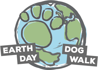 Earth Day Dog Walk Clipart