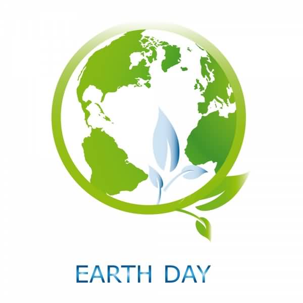Earth Day Green Earth Globe Illustration
