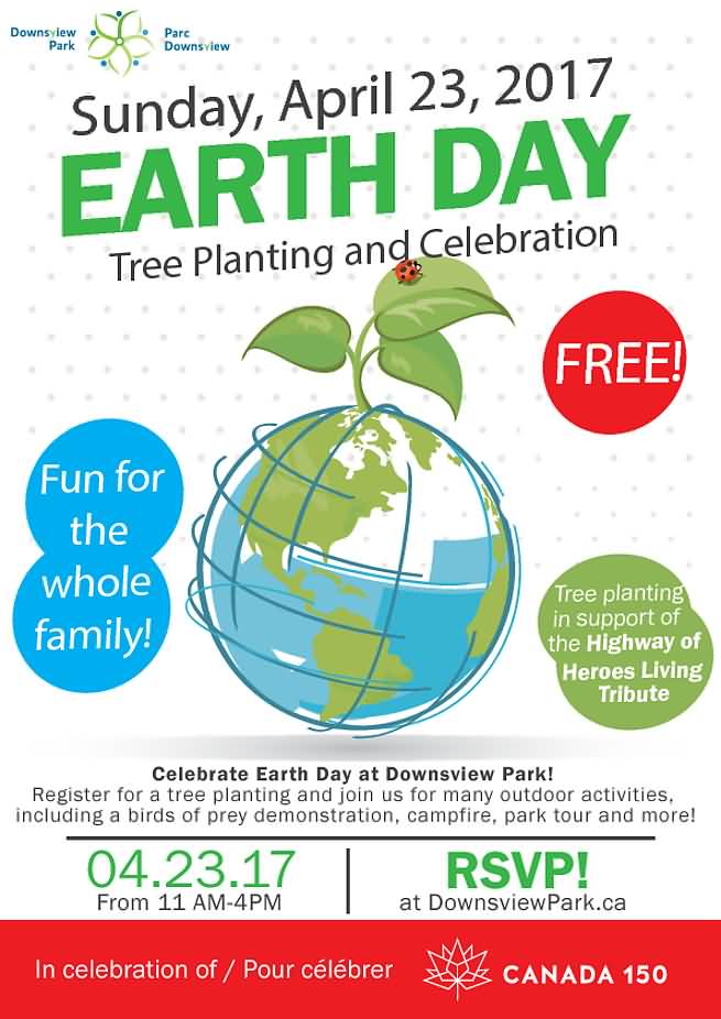 Earth Day Tree Planting And Celebration April 23, 2017