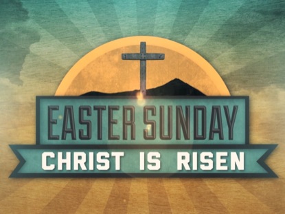 Easter Sunday Christ Is Risen Image