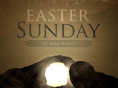 Easter Sunday He Has Risen Image