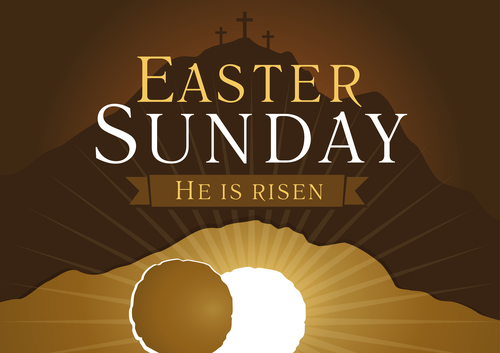 Easter Sunday He Is Risen Greeting Card