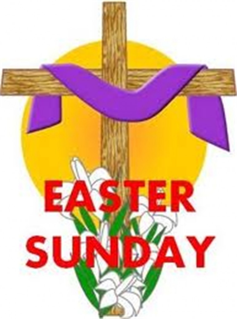 Easter Sunday Wooden Cross With Purple Cloth Greeting Card