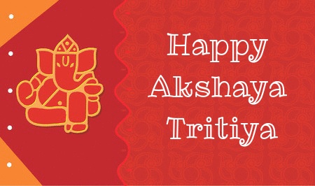 Happy Akshaya Tritiya Lord Ganesha Greeting Card