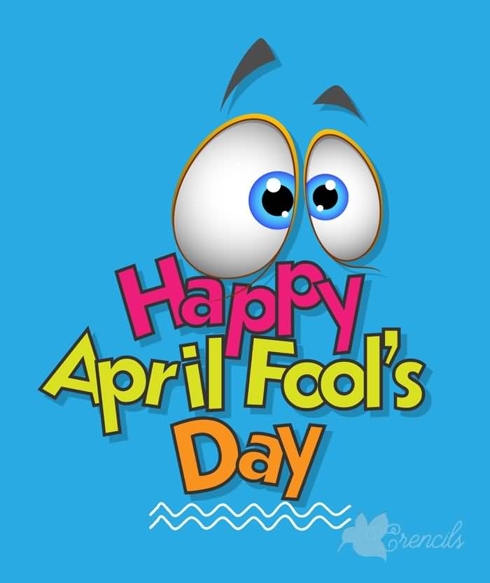 Happy April Fools Day Popping Out Eyes Greeting Card