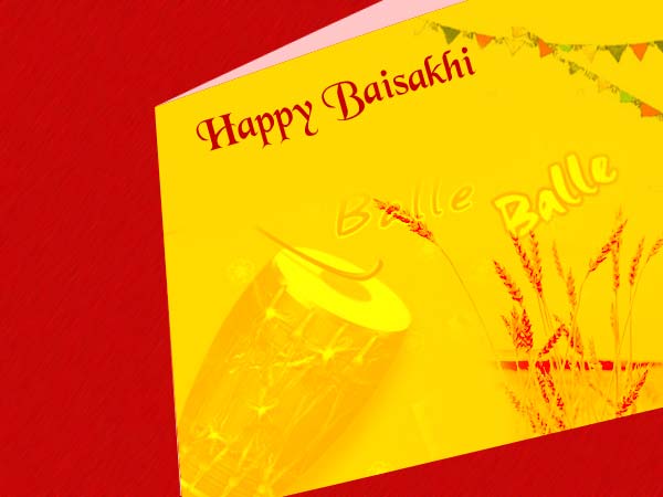 Happy Baisakhi Greeting Card