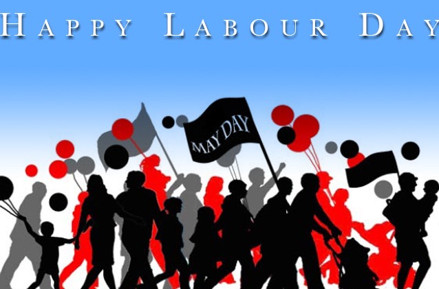 Happy Labor Day May Day Cartoon